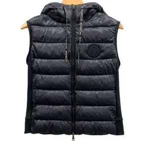 極美品◆モンクレール ダウンベスト ジレ 2019 サイズS ブラック GILET MONCLER 【AFB43】