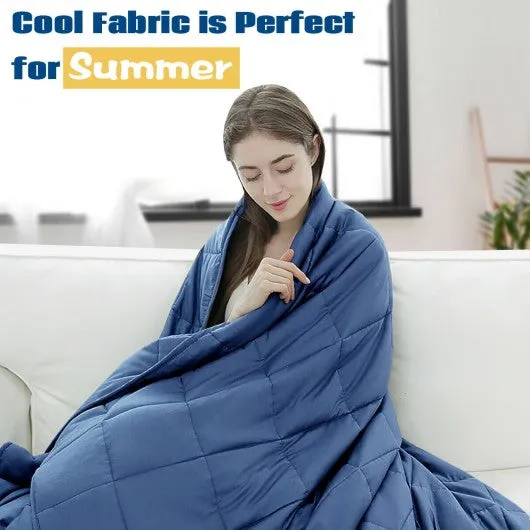 20lbs Premium Cooling Heavy Weighted Blanket-Light Blue