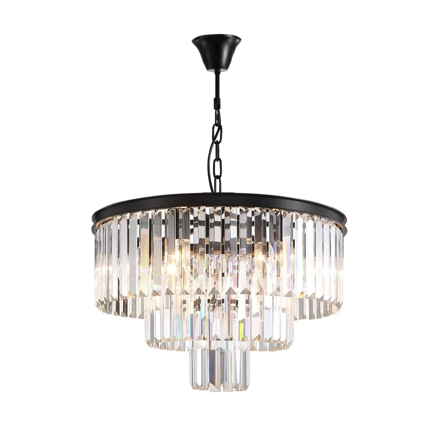 3-Tier Crystal Chandelier Lighting