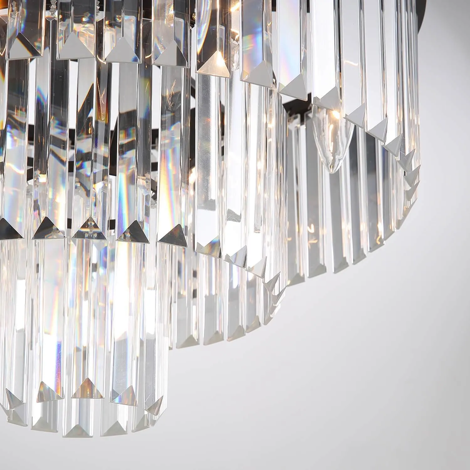 3-Tier Crystal Chandelier Lighting