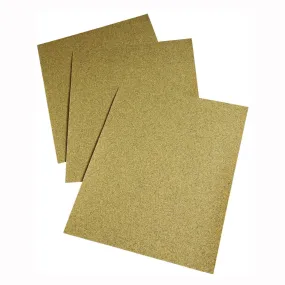 3M 02114 Sandpaper Sheet, 11 in L, 9 in W, Medium, 100 Grit, Aluminum Oxide Abrasive, Paper Backing