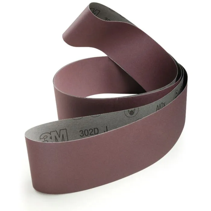 3M™ Cloth Belt 302D, 2 in x 132 in P120 J-weight, 25 per inner 50 per case