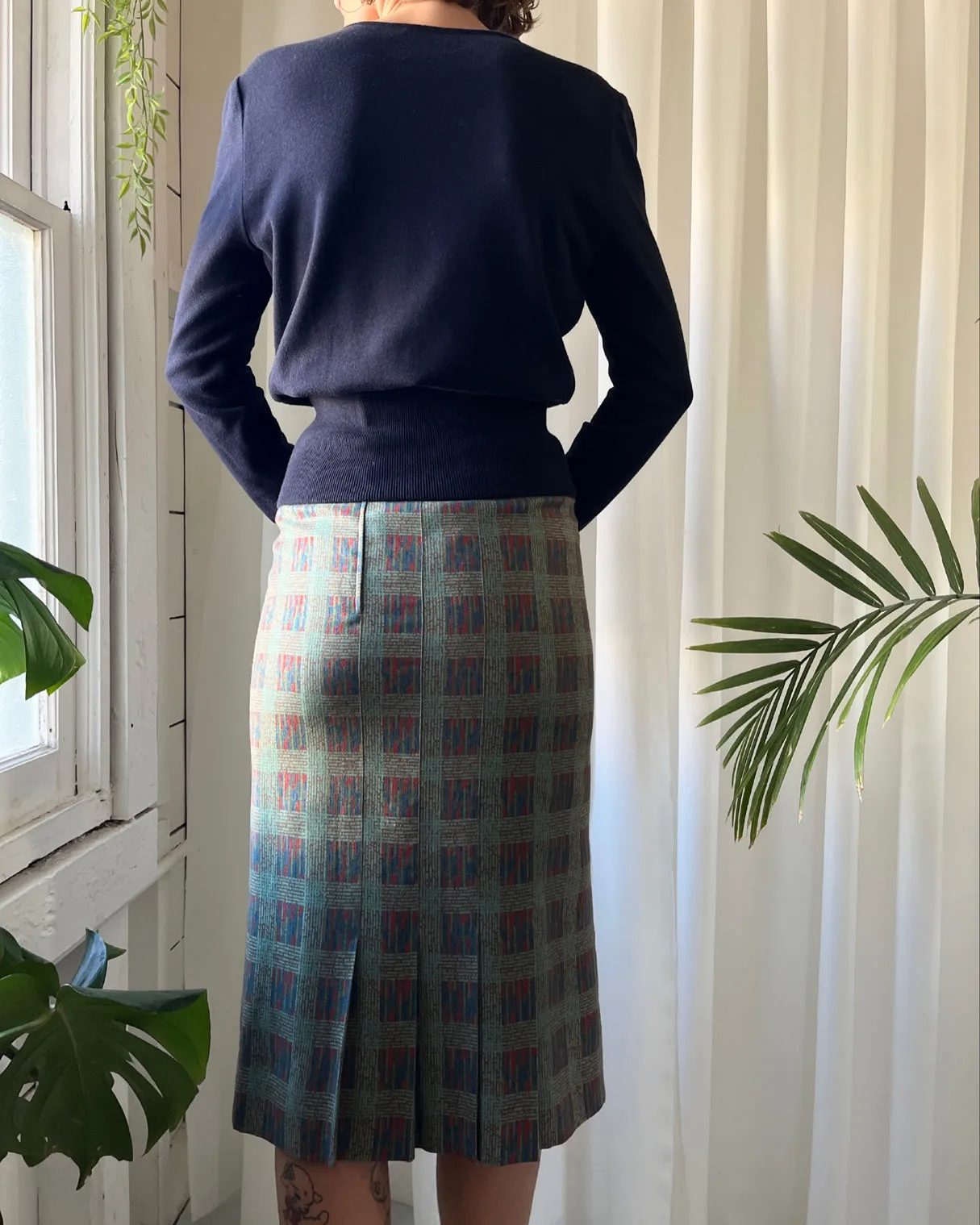 70s Celine Wool Skirt | S