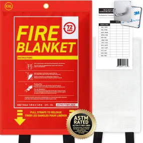 72HRS Fire Blanket, XXL, 1.8 m x 1.8 m - Meets ASTM-F1989-2005 Standards