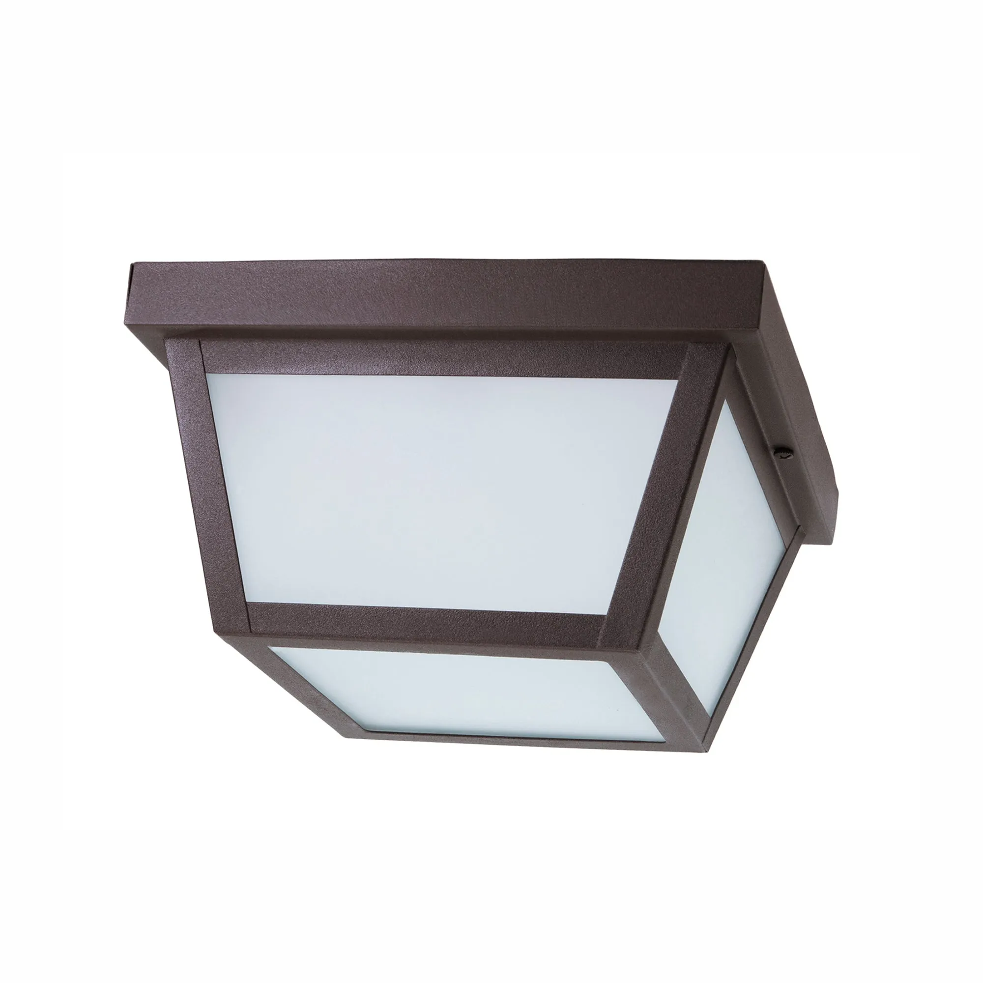 9.25” Integrated LED Square Ceiling Light, 1200 Lumens, 3K, Frosted Glass, In 3 Finishes