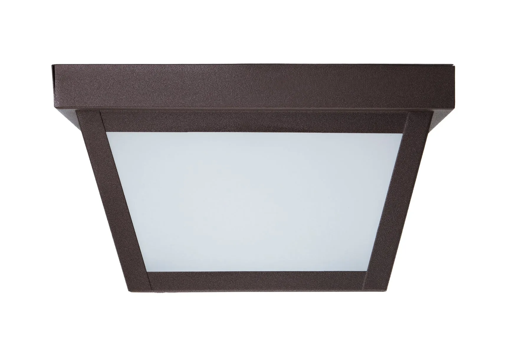 9.25” Integrated LED Square Ceiling Light, 1200 Lumens, 3K, Frosted Glass, In 3 Finishes