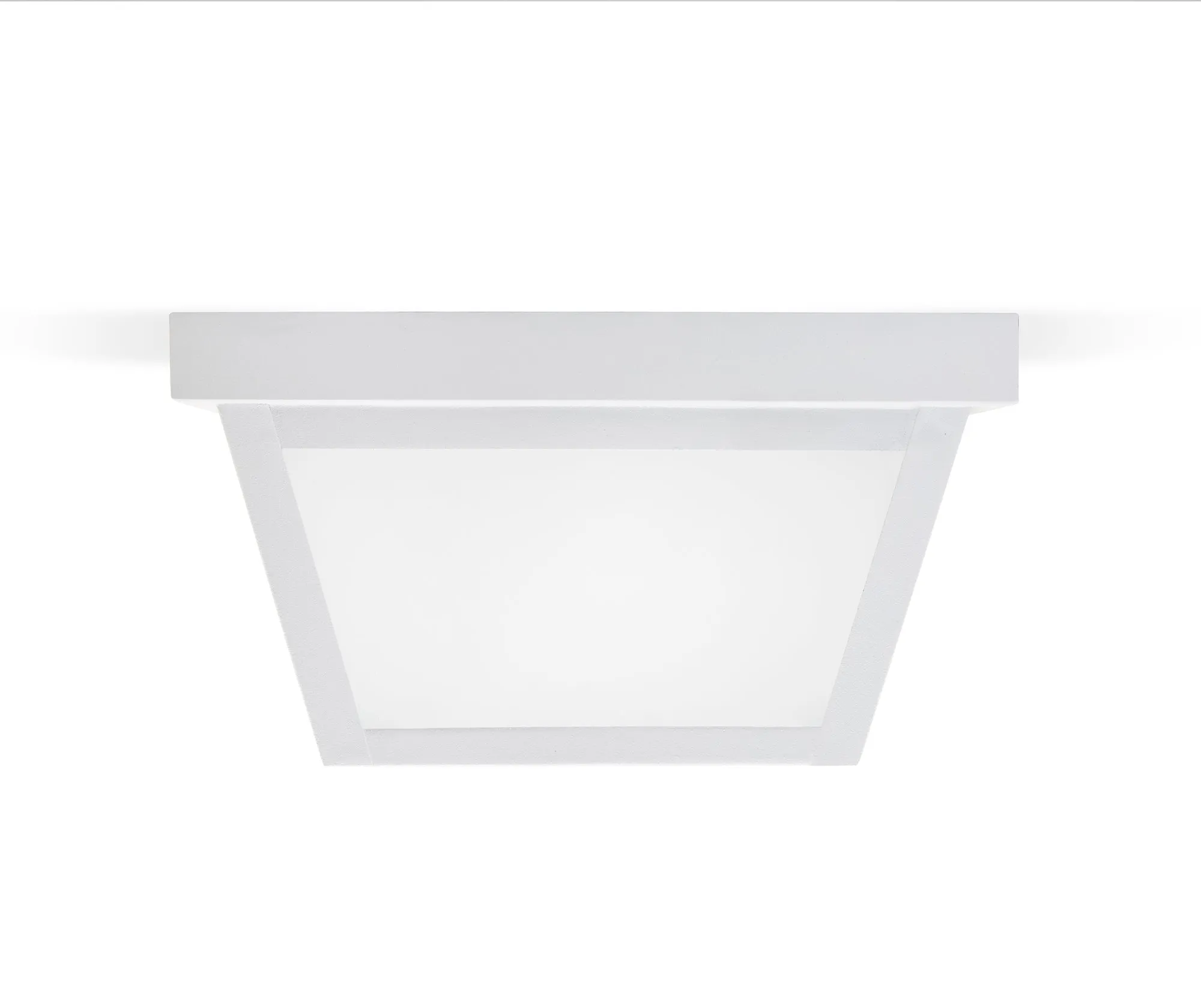 9.25” Integrated LED Square Ceiling Light, 1200 Lumens, 3K, Frosted Glass, In 3 Finishes