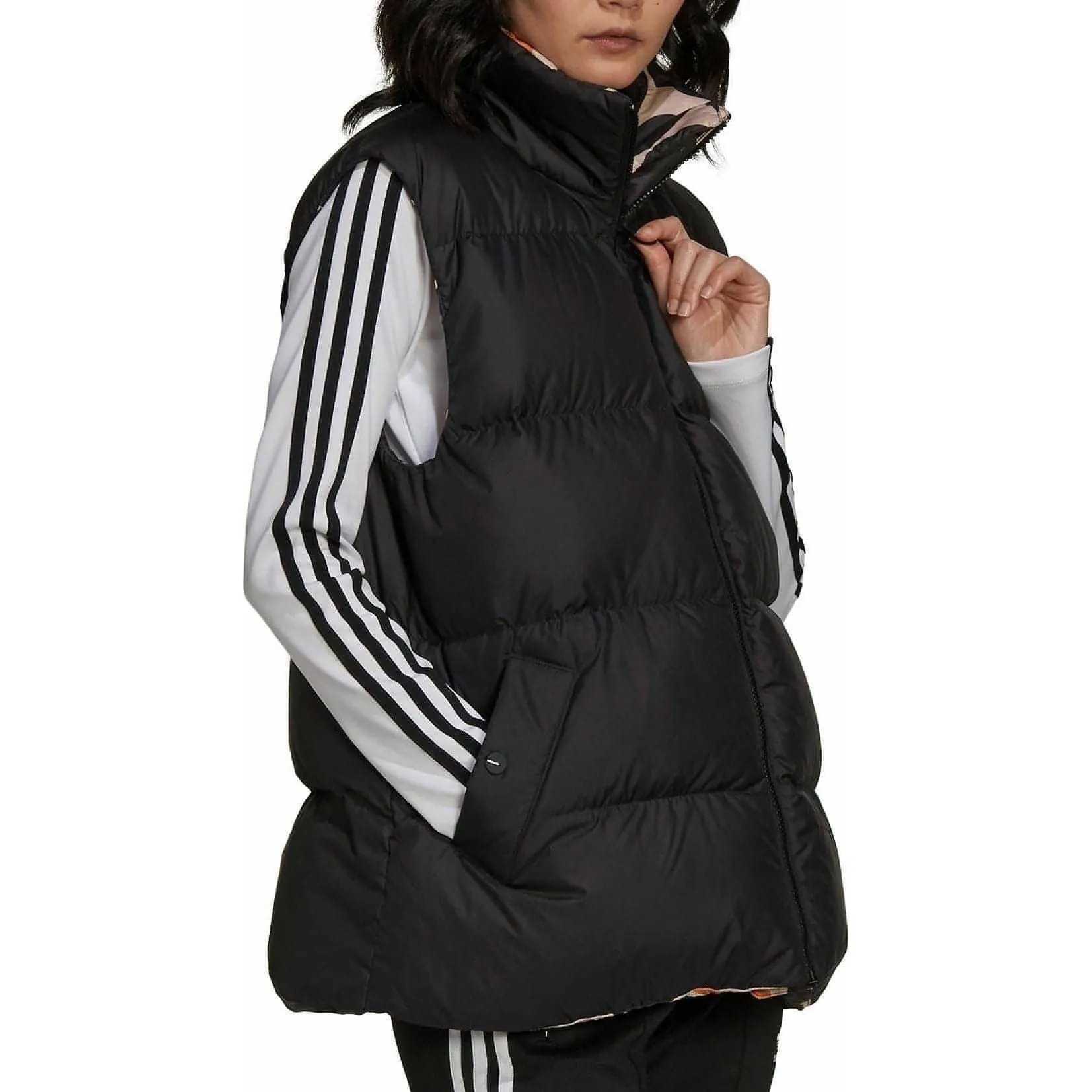 adidas Marimekko Reversible Womens Down Gilet - Black