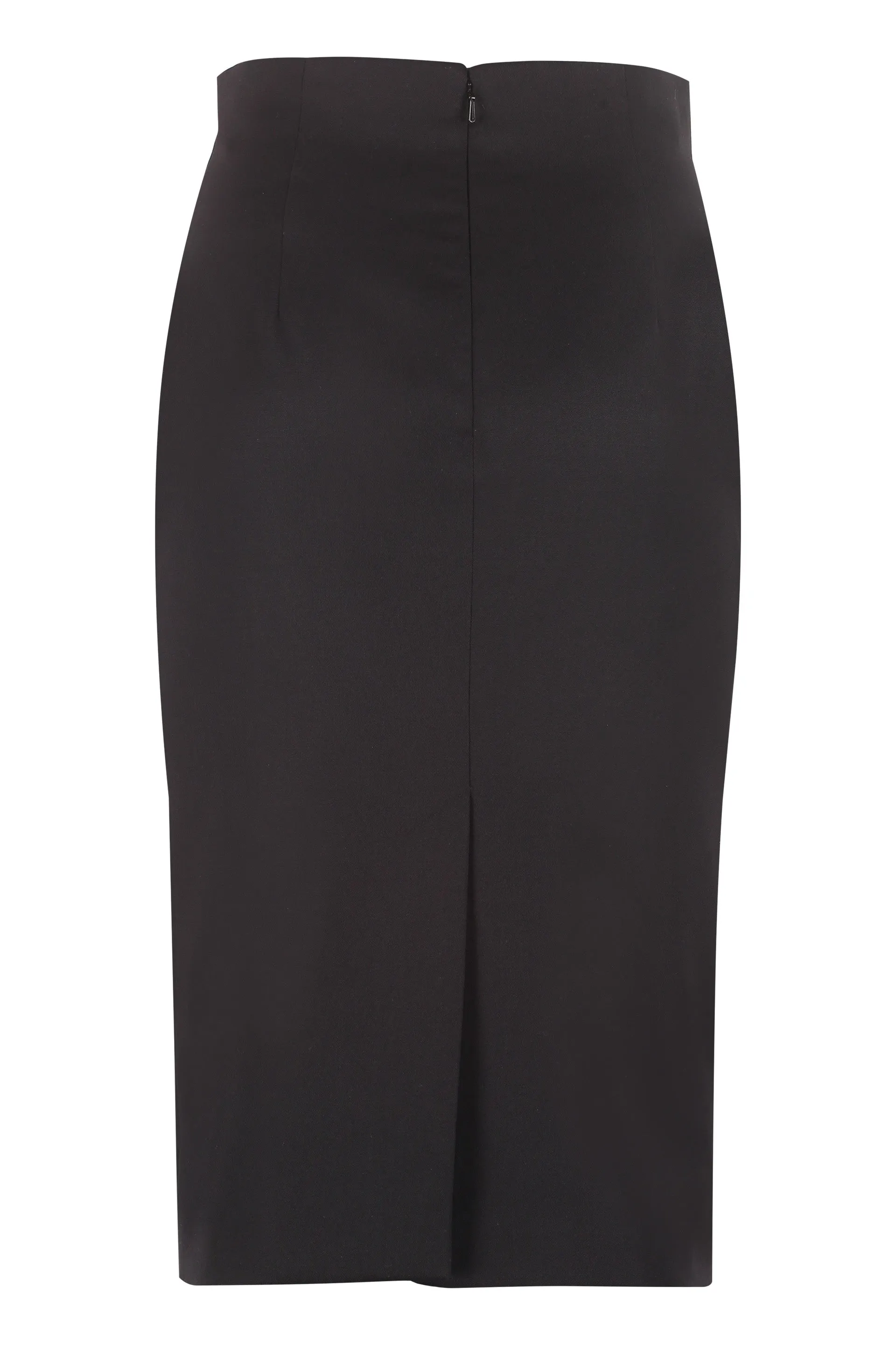 Alexander McQueen High Waisted Midi Pencil Skirt