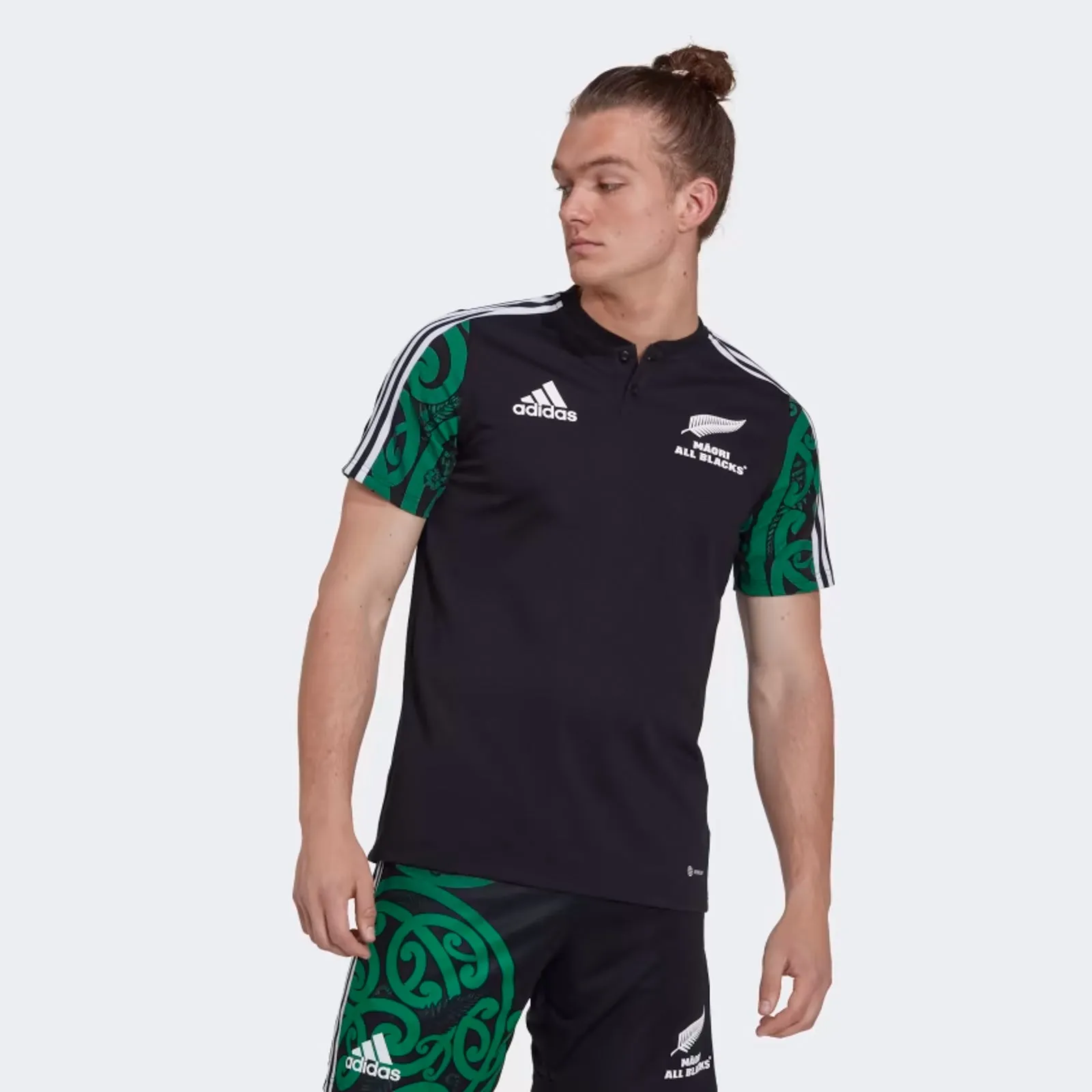 All Blacks Men's Maori Rugby Union Polo by adidas