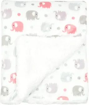 Baby Blanket Pink Elephant