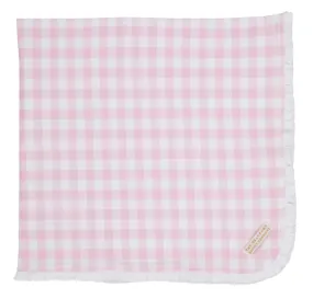 Baby Buggy Blanket - Palm Beach Pink Gingham