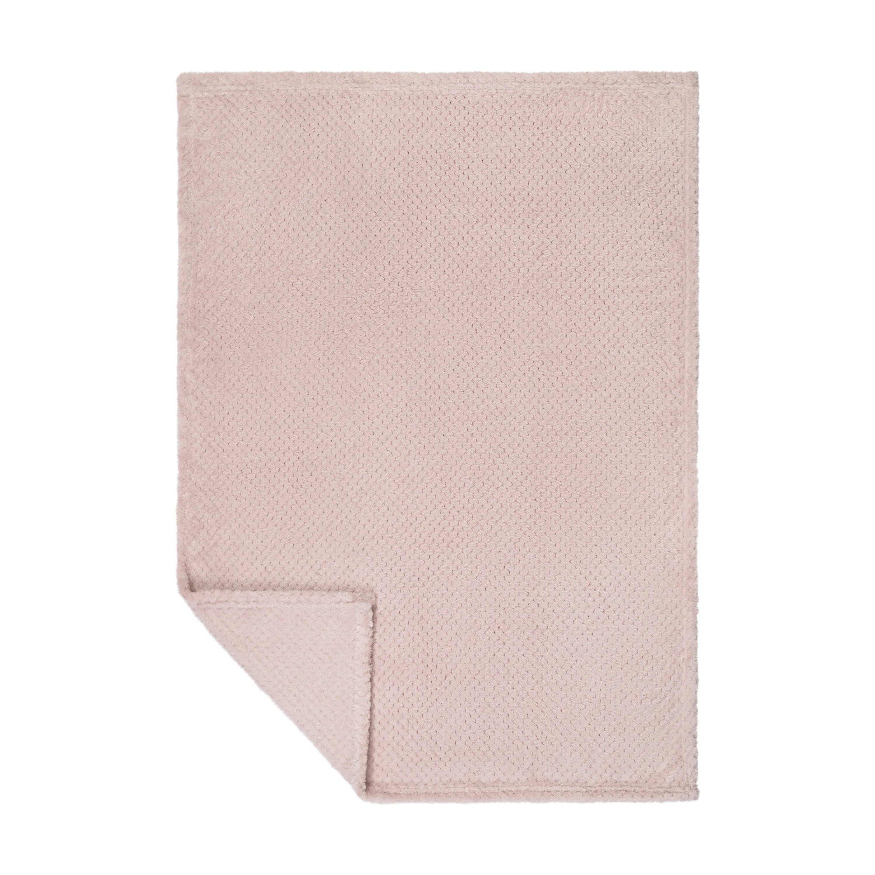 Baby Fleece Blanket - 30" by 40" - Blush Pink