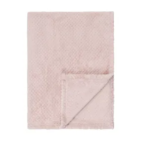 Baby Fleece Blanket - 30" by 40" - Blush Pink