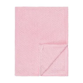 Baby Fleece Blanket - 30" by 40" - Cotton Candy Pink