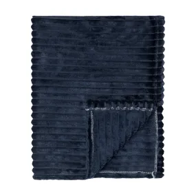 Baby Fleece Blanket - 30" by 40" - Dark Blue