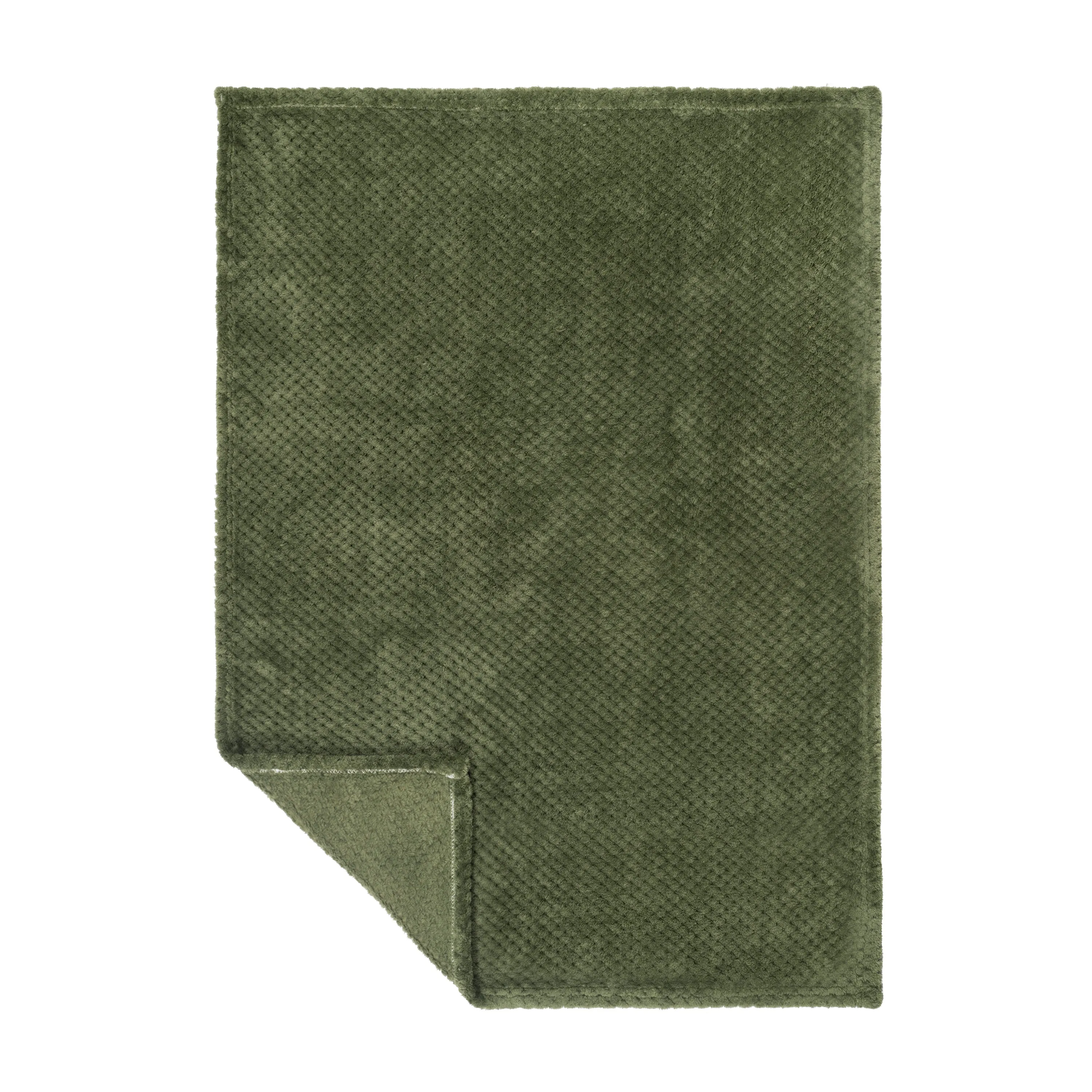 Baby Fleece Blanket - 30" by 40" - Dark Green