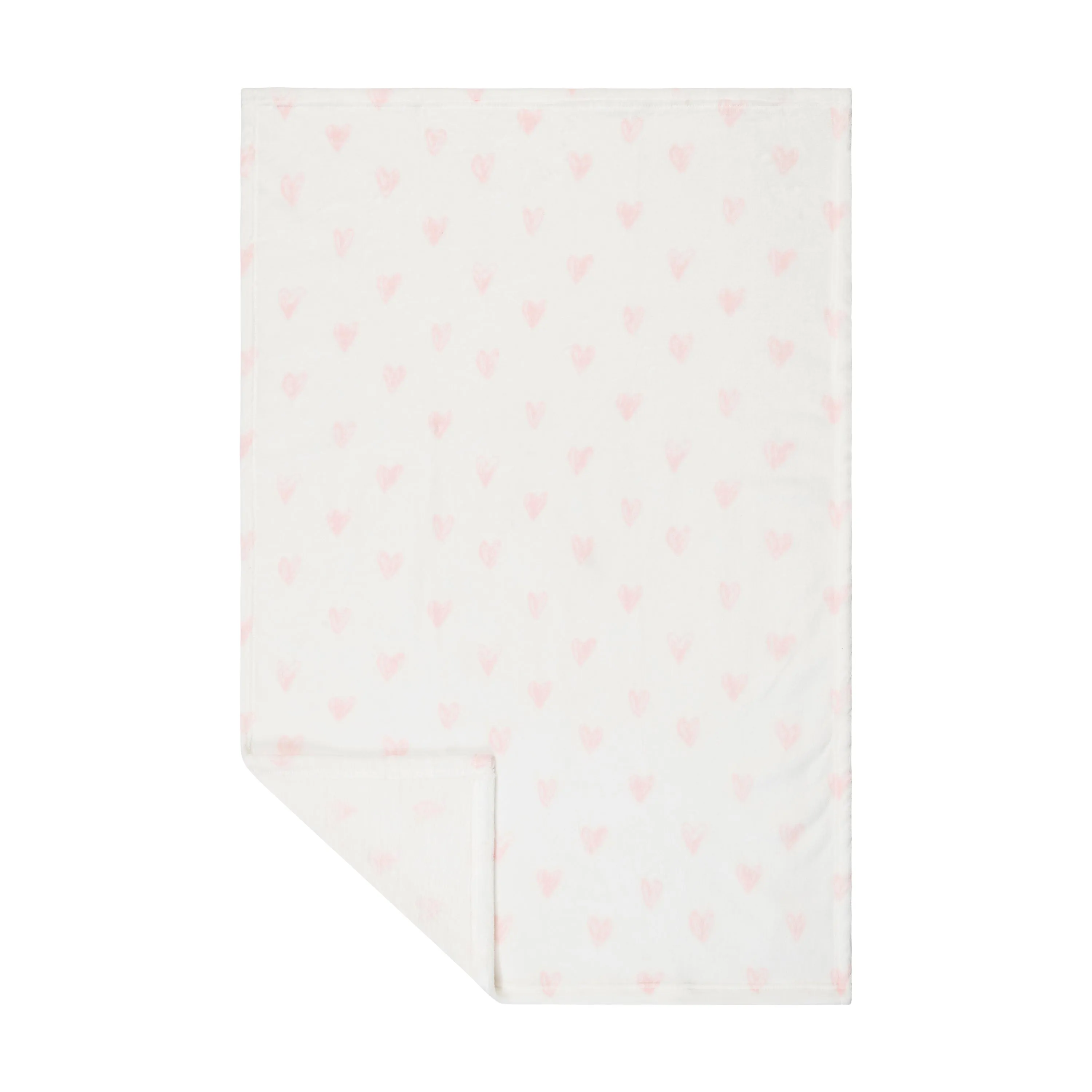 Baby Fleece Blanket - 30" by 40" - Hearts