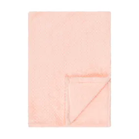 Baby Fleece Blanket - 30" by 40" - Light Pink