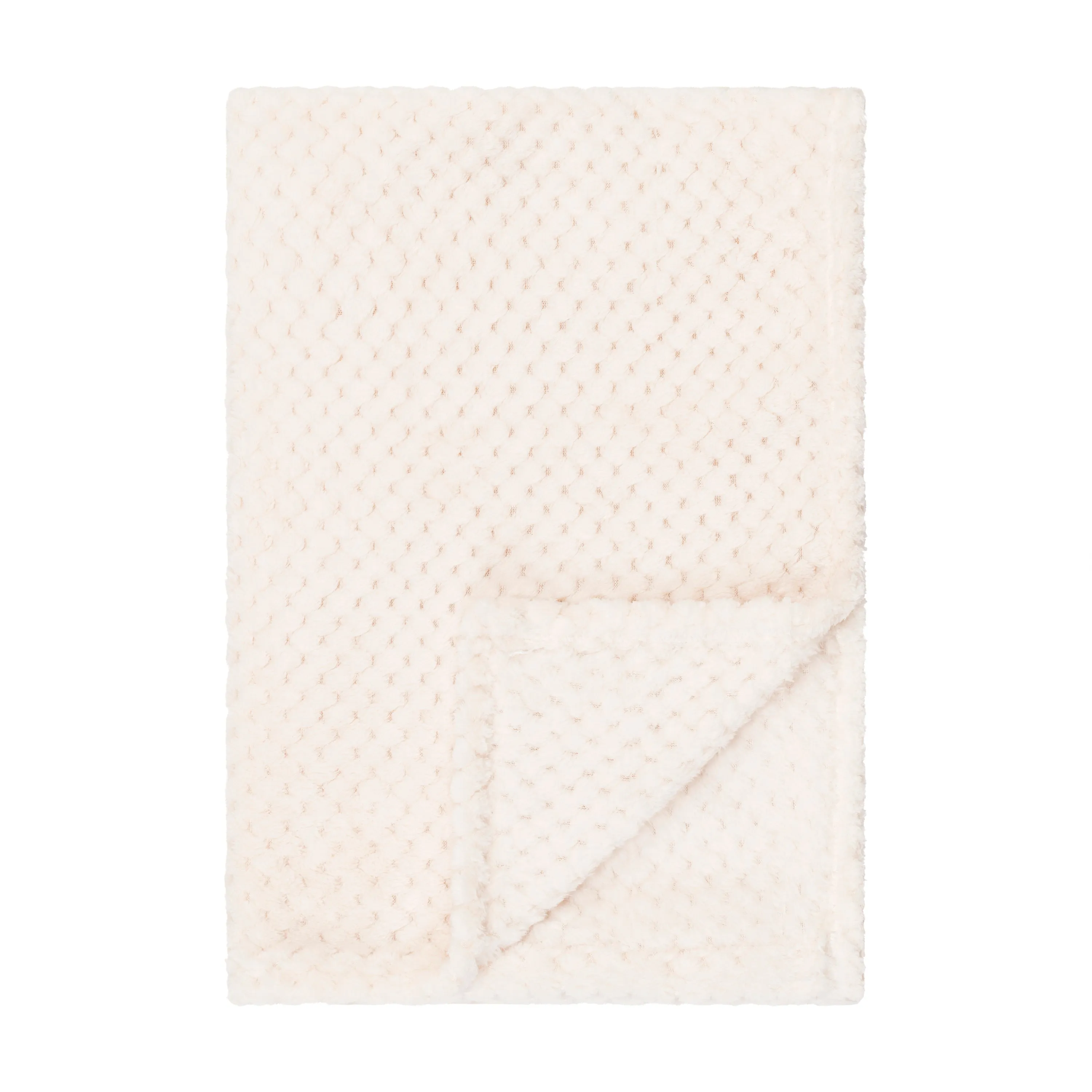 Baby Fleece Blanket - 30" by 40" - Waffle Beige