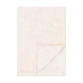 Baby Fleece Blanket - 30" by 40" - Waffle Beige