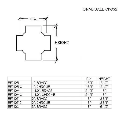 Ball Cross for 2" Tubing