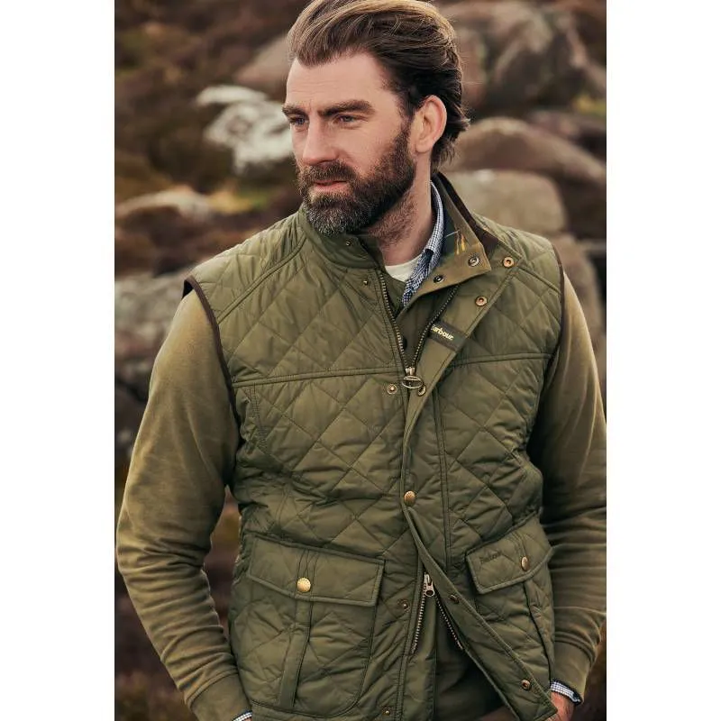 Barbour Explorer Mens Quilt Gilet - Mid Olive