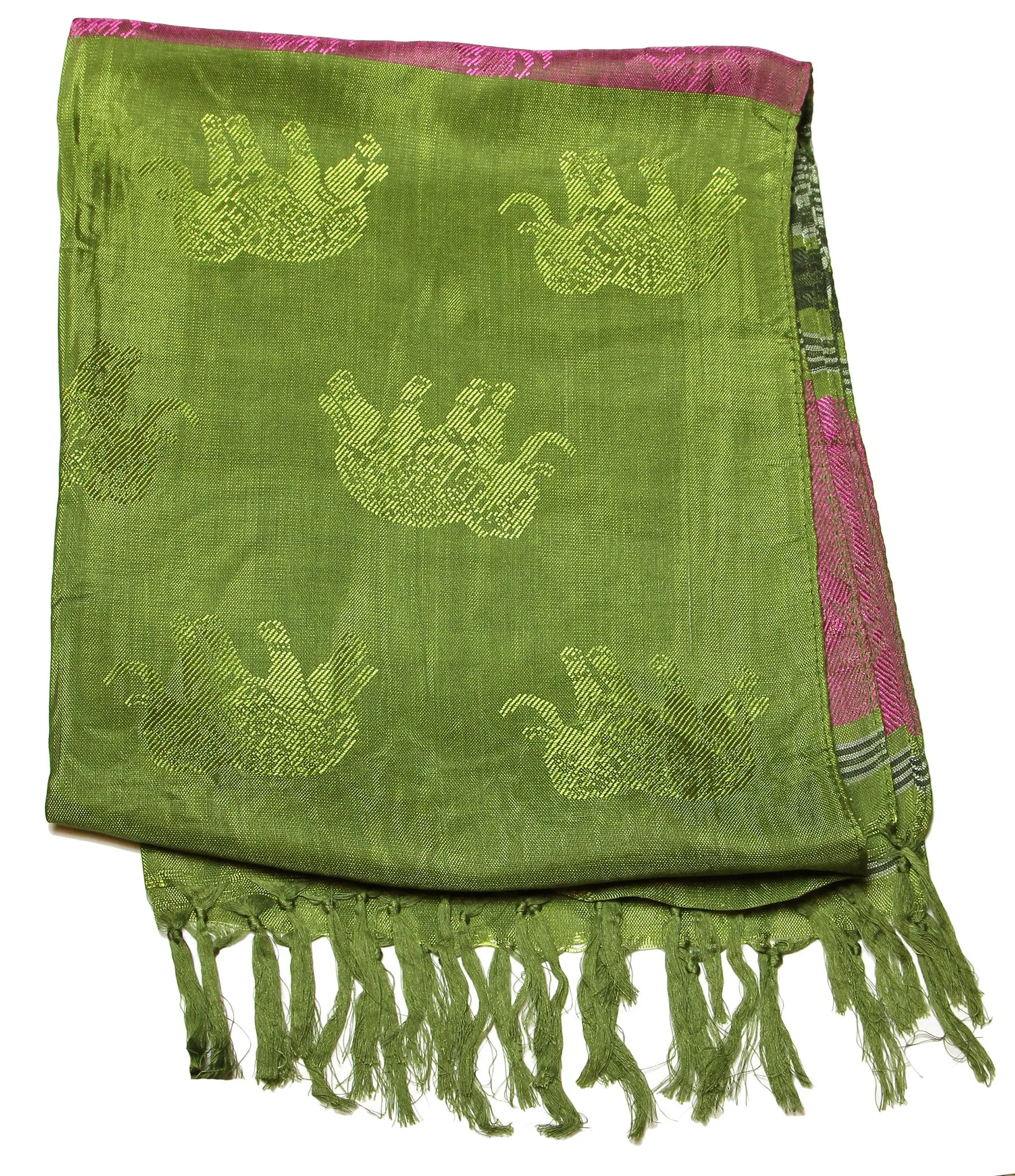 Beautiful hand made Nepal Pashmina Scarf Shawl Green