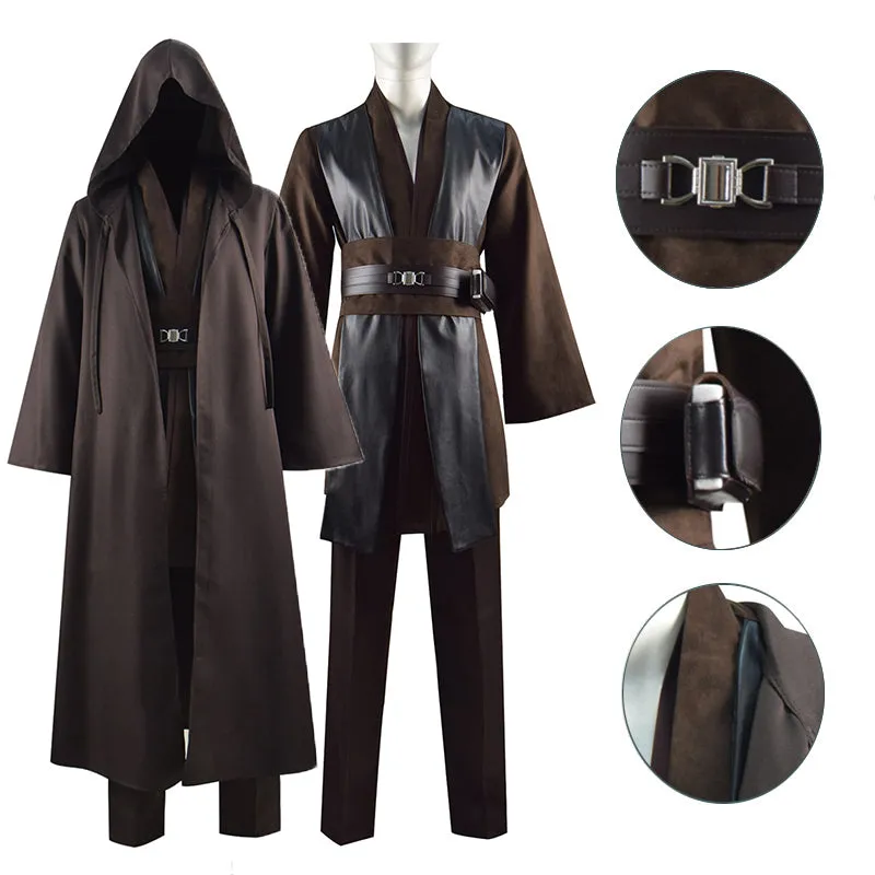 Becostume Star Wars Obi Wan Kenobi Jedi Tunic Anakin Skywalker Costume