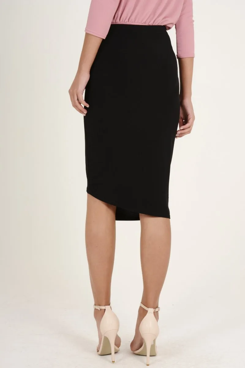 Black Assymetric Skirt - Branna