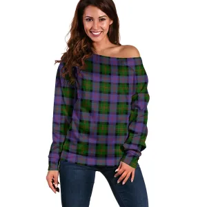 Blair Modern Tartan Off Shoulder Women Sweater