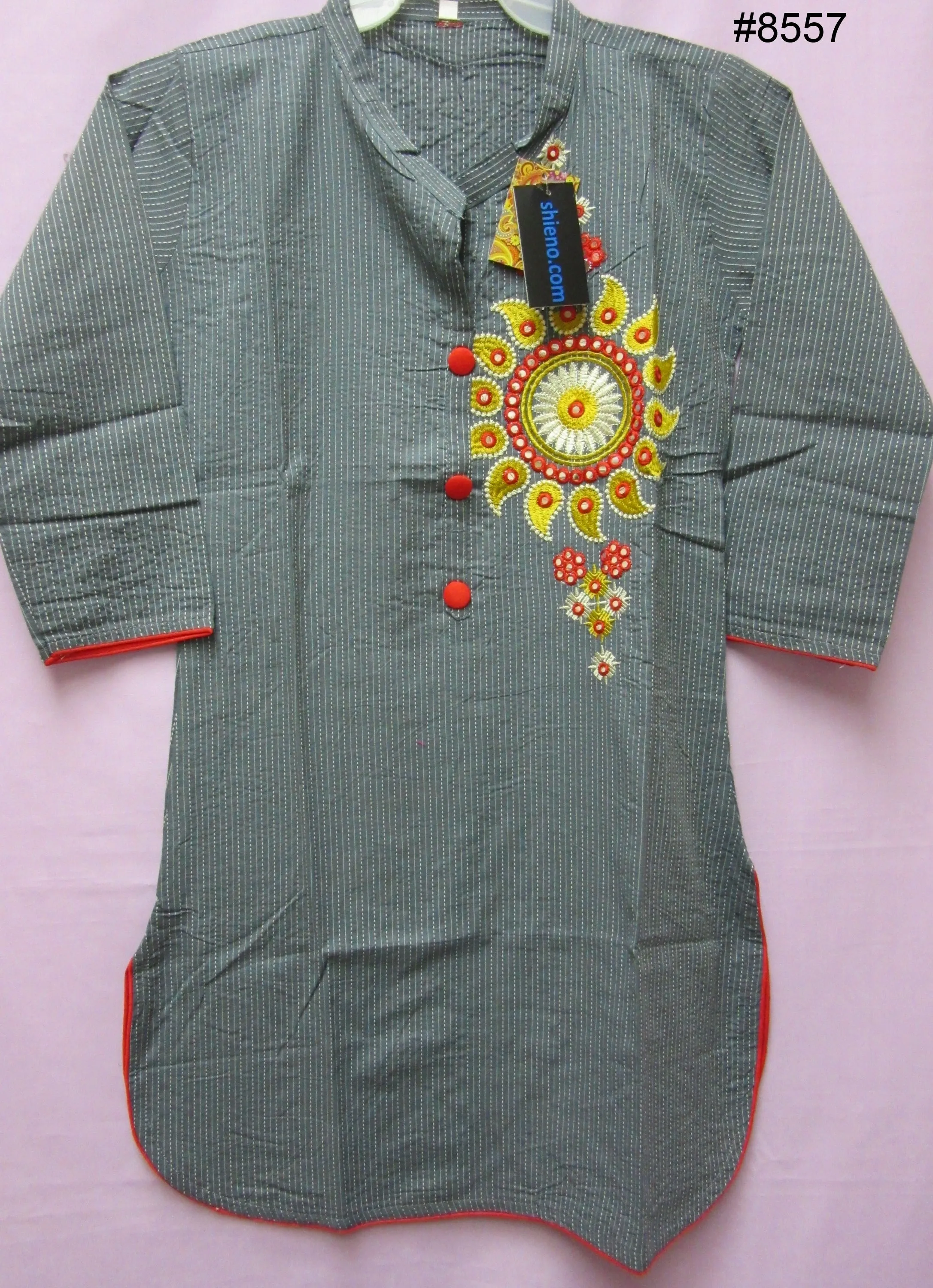 Blouse 8559 Cotton Embroidered Career Wear Petites Small Size Kurti