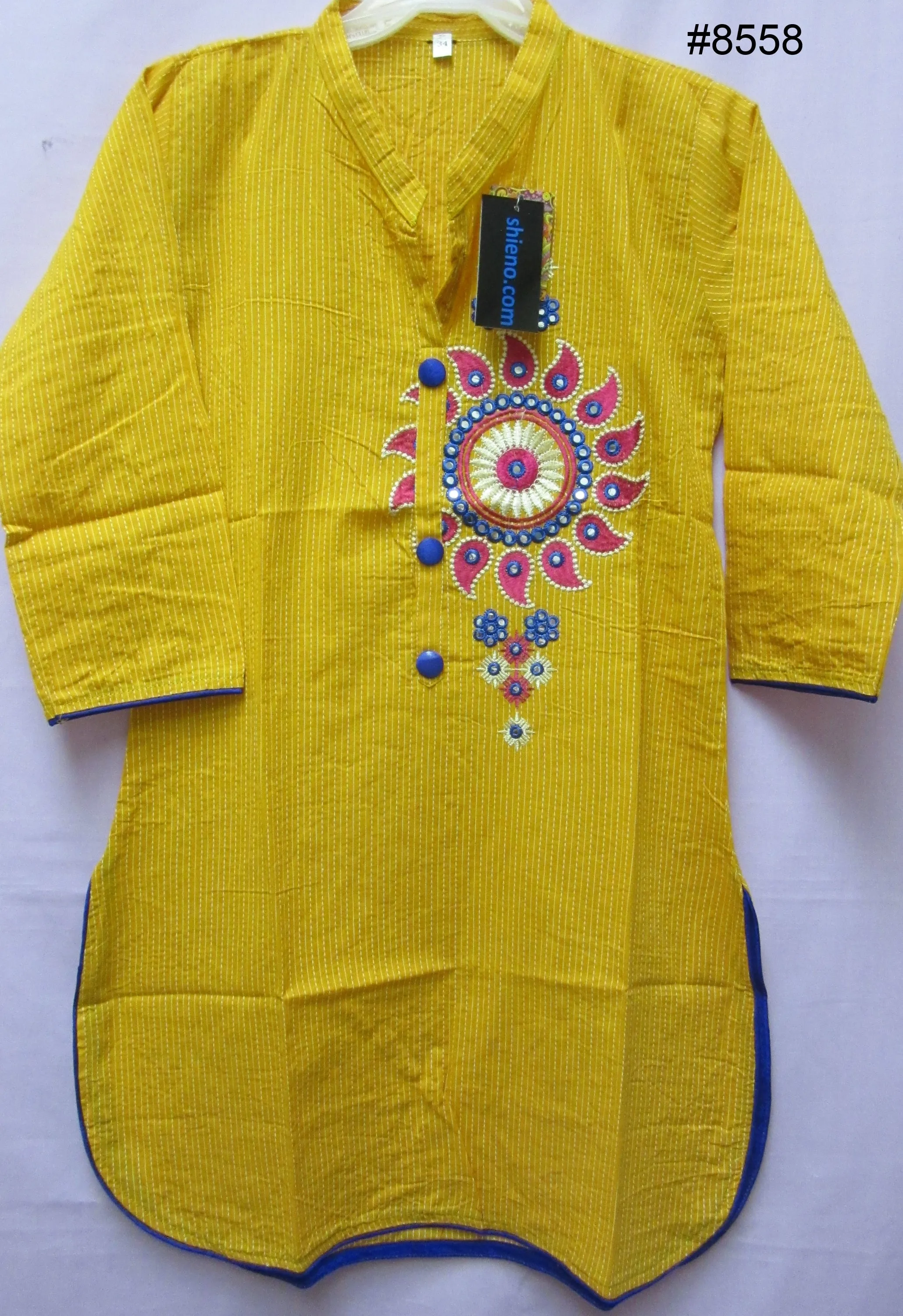 Blouse 8559 Cotton Embroidered Career Wear Petites Small Size Kurti