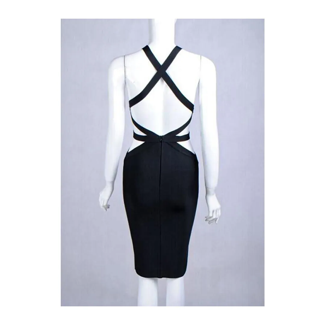 Bodycon Dress with Strappy Back