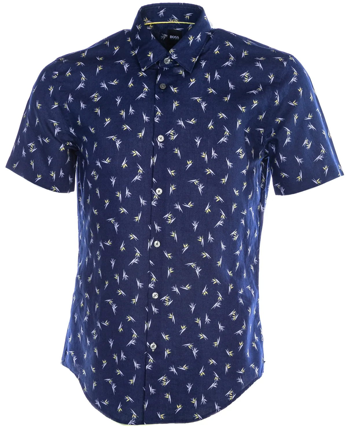 BOSS Ronn_F Short Sleeve Shirt in Navy