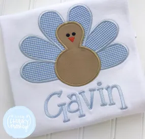 Boy Shirt - Personalized Boy Shirt - Applique Turkey