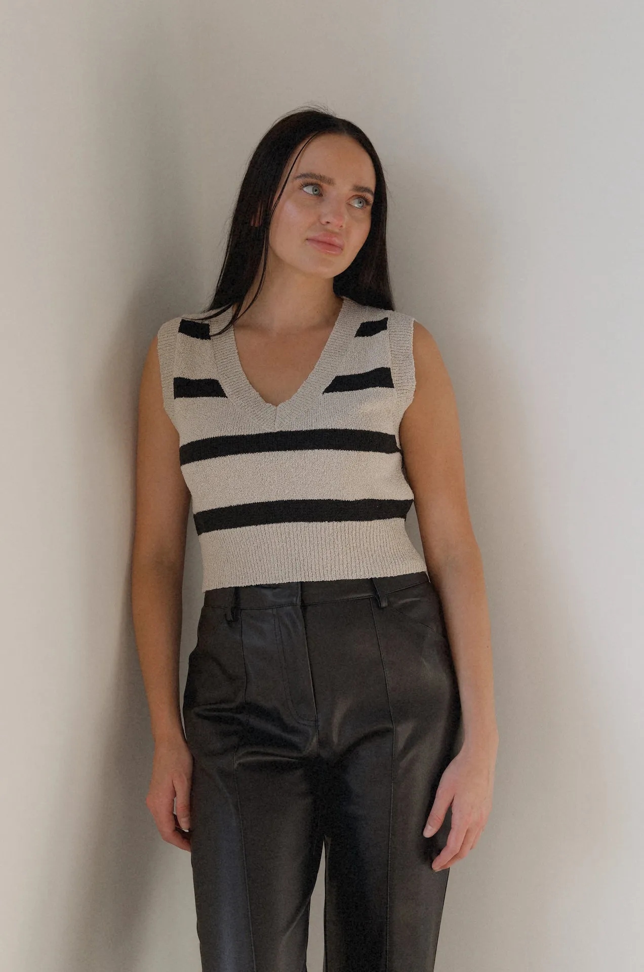 Brianna Striped Vest