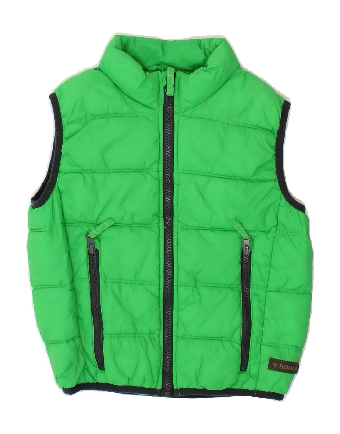 BRUGI Boys Padded Gilet 5-6 Years Green