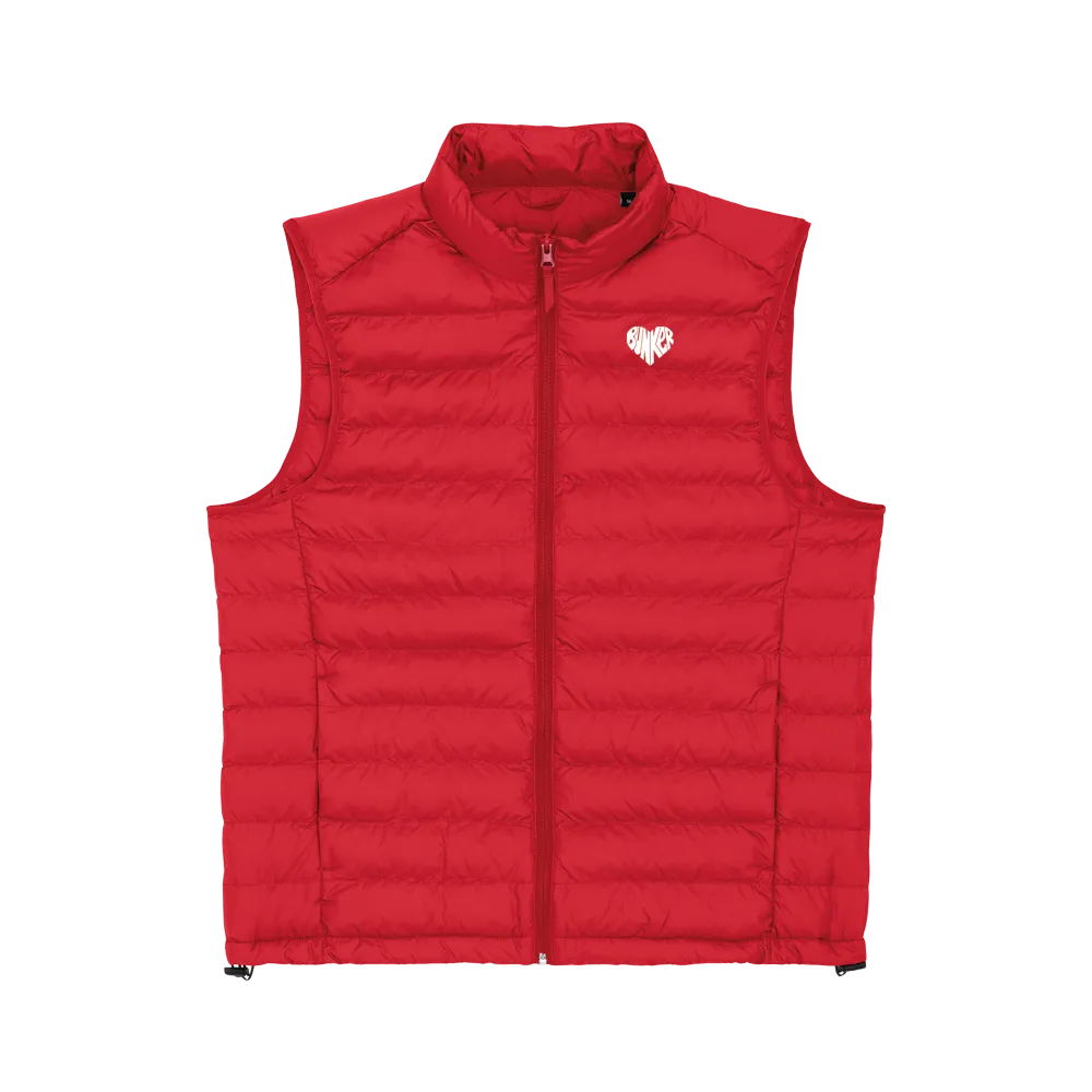 Bunker Woman Tech Gilet - Red