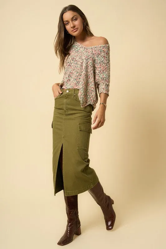 Cargo Midi Skirt