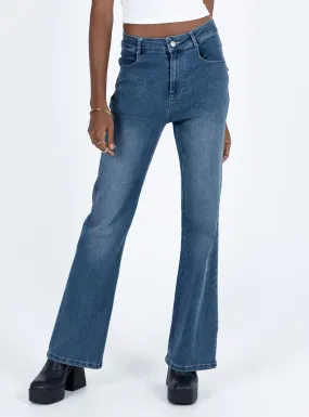 Carvalho Flare Jeans Mid Wash Denim