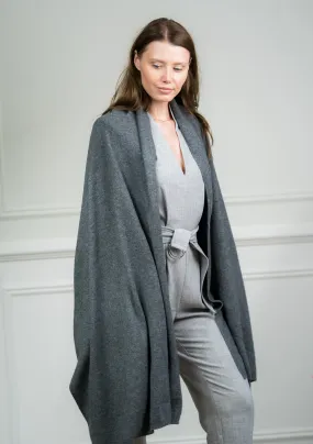 Charcoal Cashmere Travel Wrap