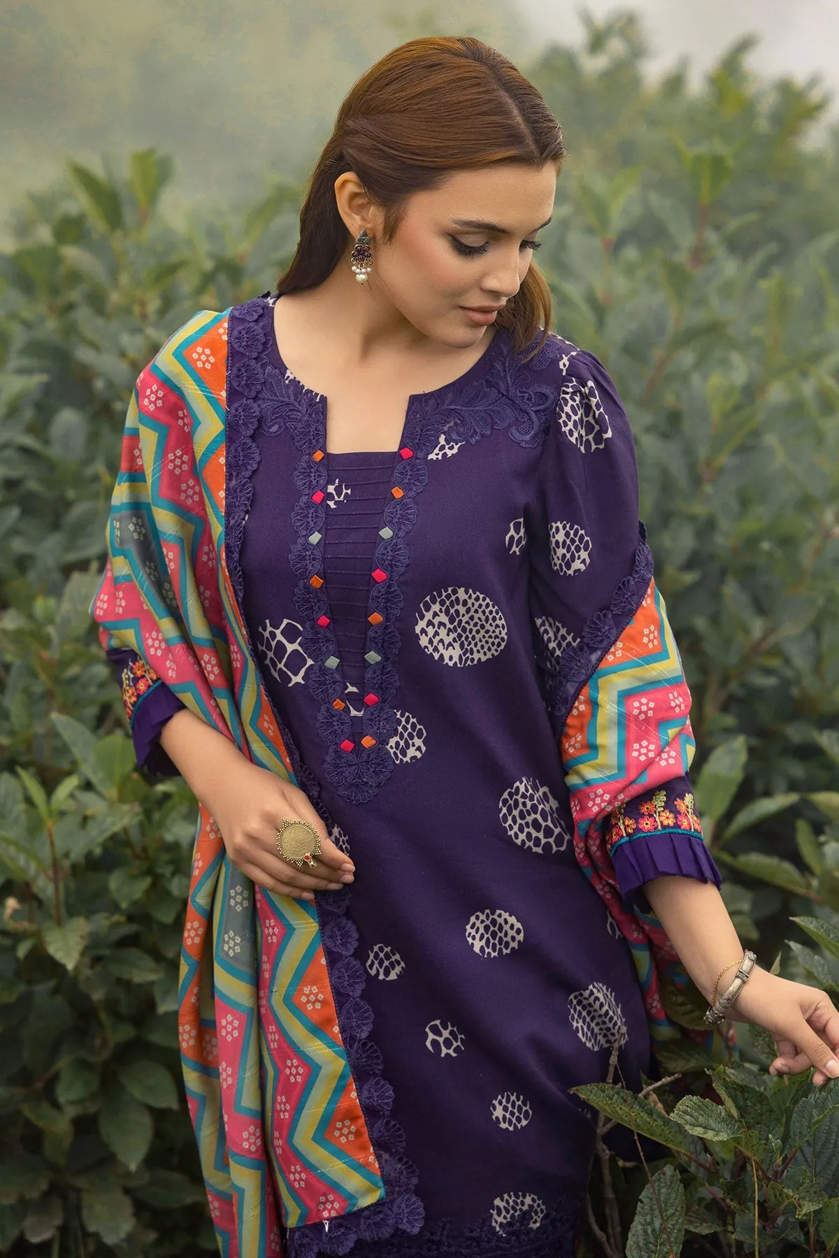 Charizma Combination Fall/Winter with Embroidered Shawl – CCW4-03