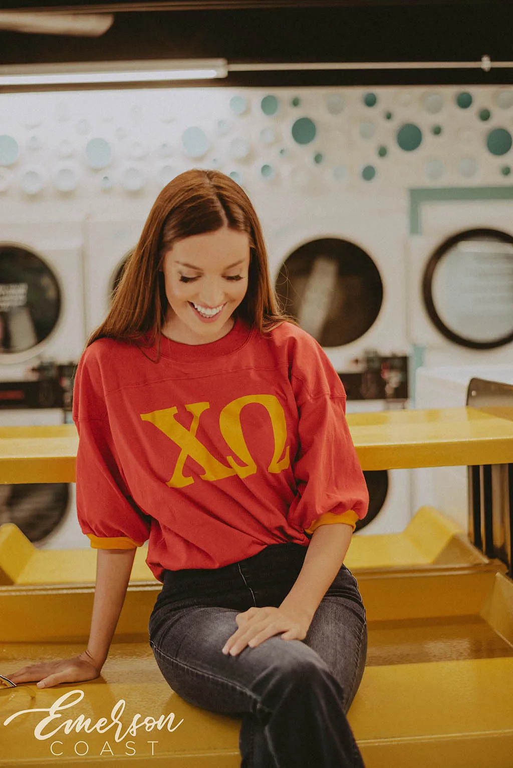 Chi Omega PR Letter Jersey