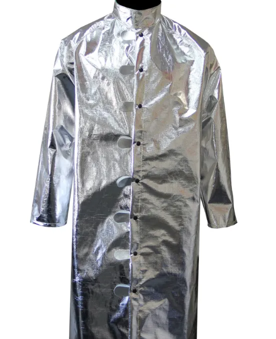 Chicago Protective Apparel 603-ABF Aluminized Basofil 50" Jacket Ripstop (Style A) | Free Shipping and No Sales Tax