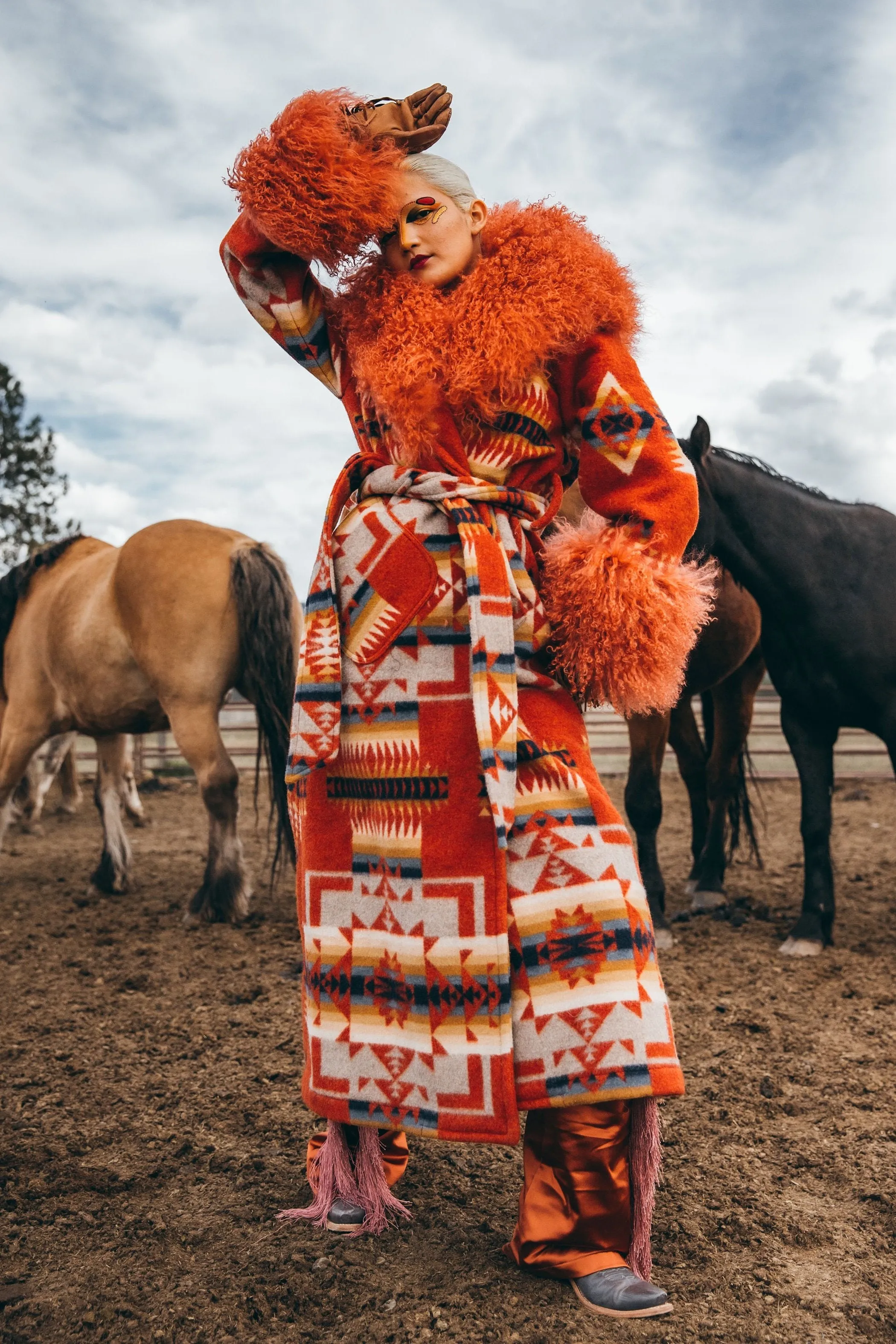 Chief Joseph Shearling Duster