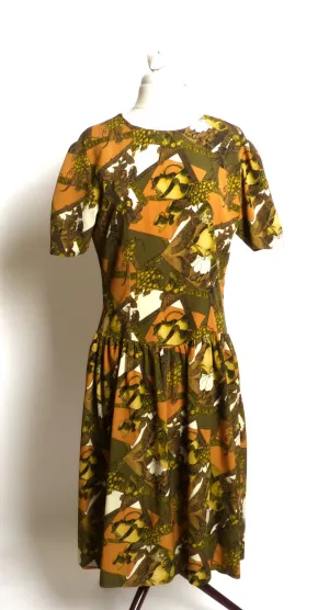 Circa 1960s Silk "Tea Time" Dress