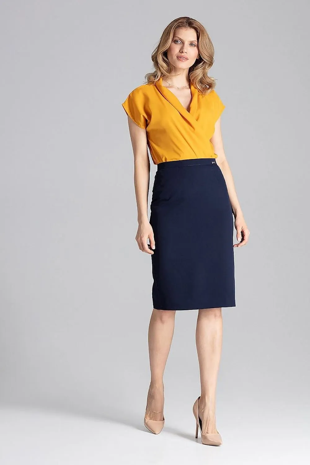 Classic Knee-Length Pencil  Skirt  Figl