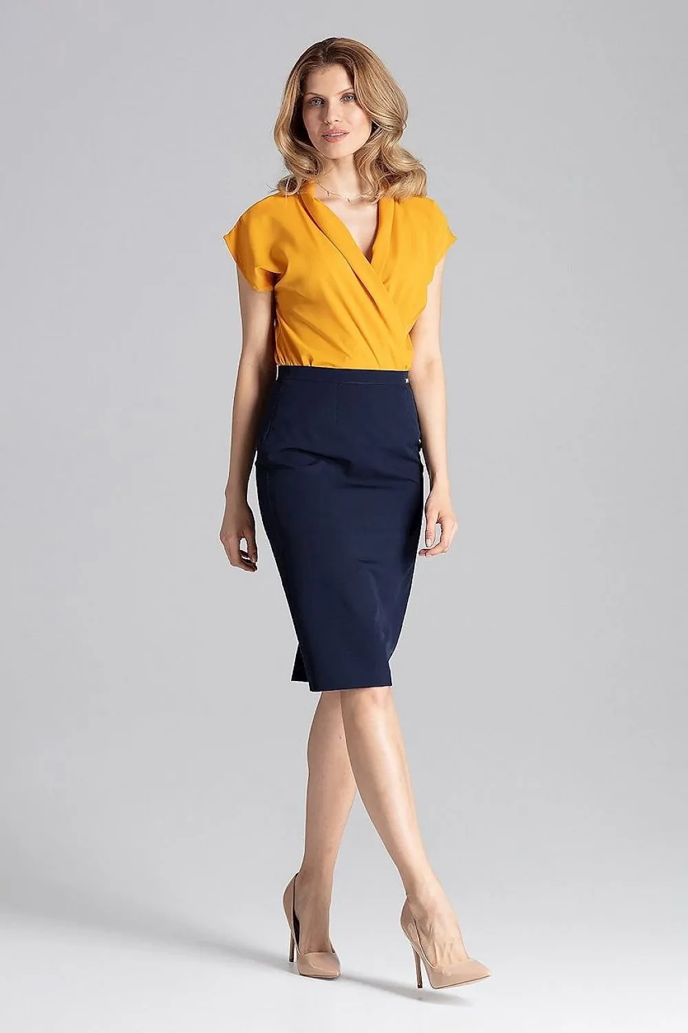 Classic Knee-Length Pencil  Skirt  Figl