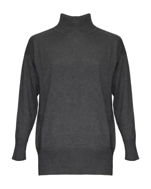 Cotton Blend Funnel Tunic